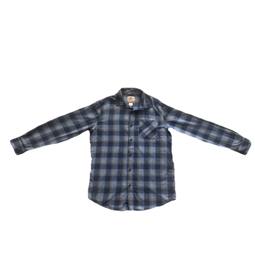Telluride Clothing Company Men's Flannel Blue Button-Up Size Medium